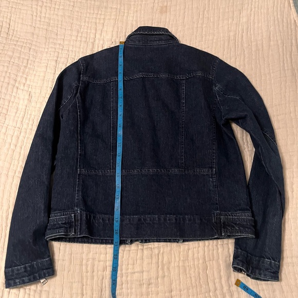 LOFT Dark Blue Denim Jacket XS petite - Picture 12 of 13